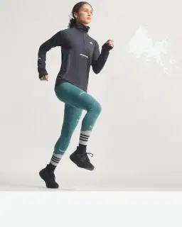 haut adidas à demi-zip de running adi365 climawarm+ Femme – 3/4