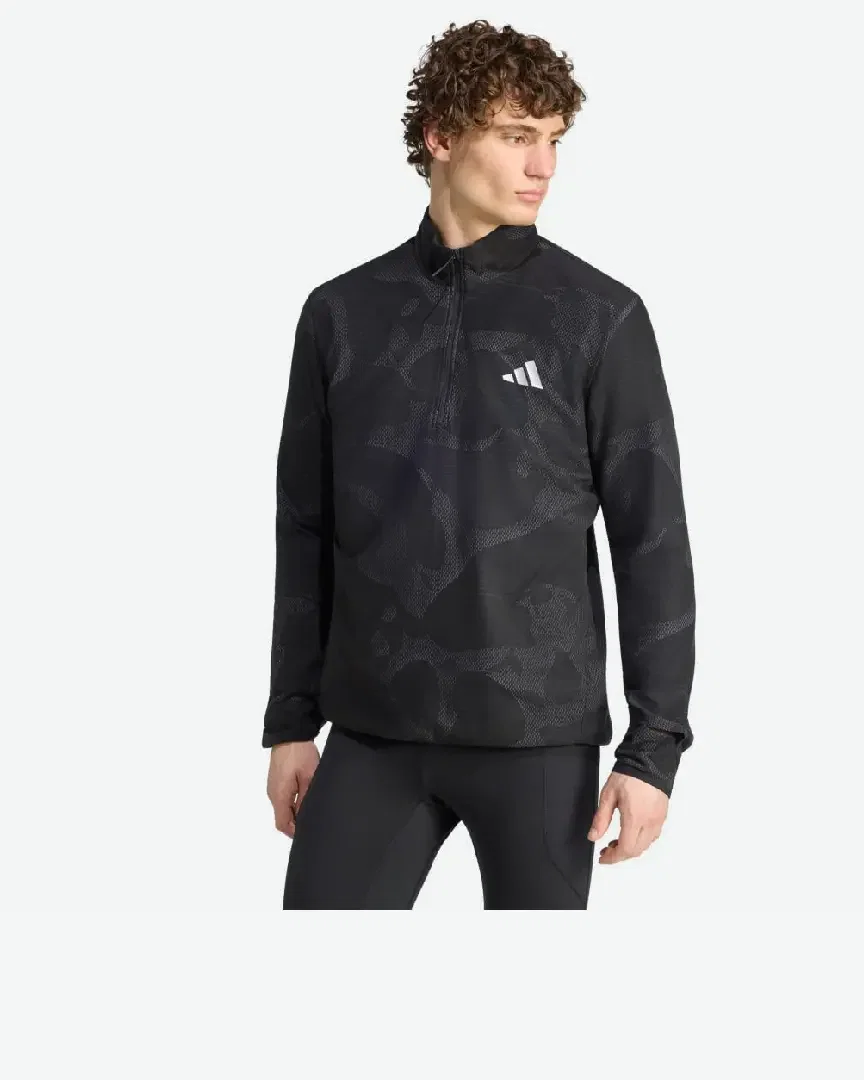 haut adidas de running demi-zip adi365 Homme