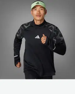 haut adidas demi-zip réfléchissant ultimate hi vis Homme – 1/4
