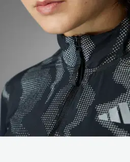 haut adidas demi-zip réfléchissant ultimate hi vis Femme – 3/4