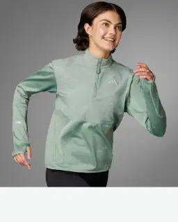 haut adidas demi-zip réfléchissant ultimate hi vis Femme – 1/4