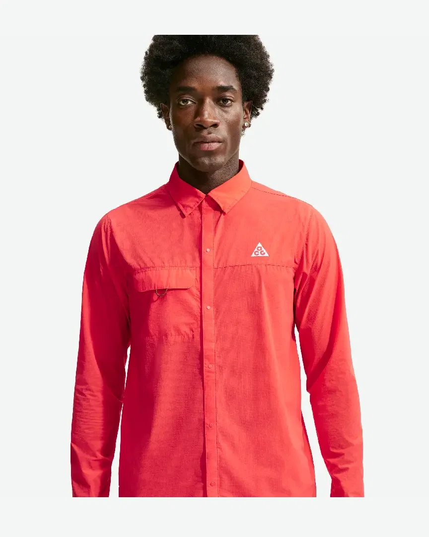 Haut de trail boutonné à manches longues ACG "Aireez" Homme