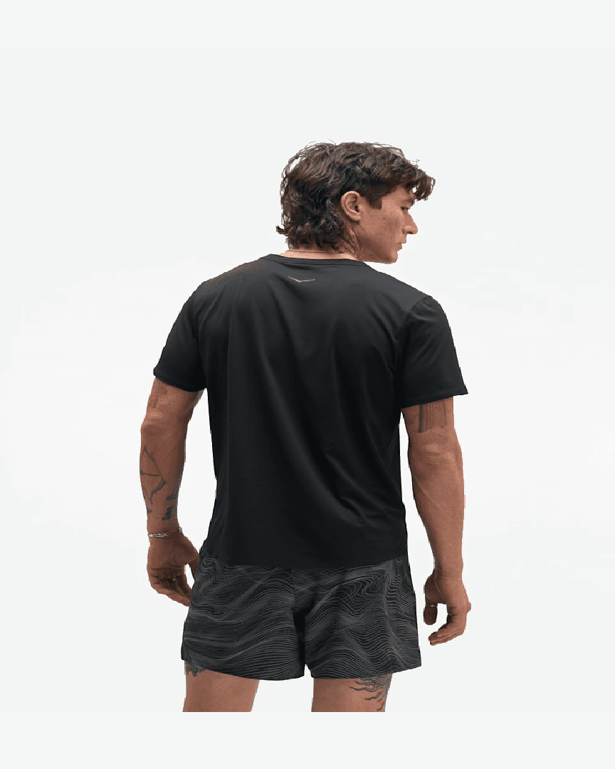 Hoka Haut À Manches Courtes Everyrun M - 1175853-BLK (1) au meilleur prix !