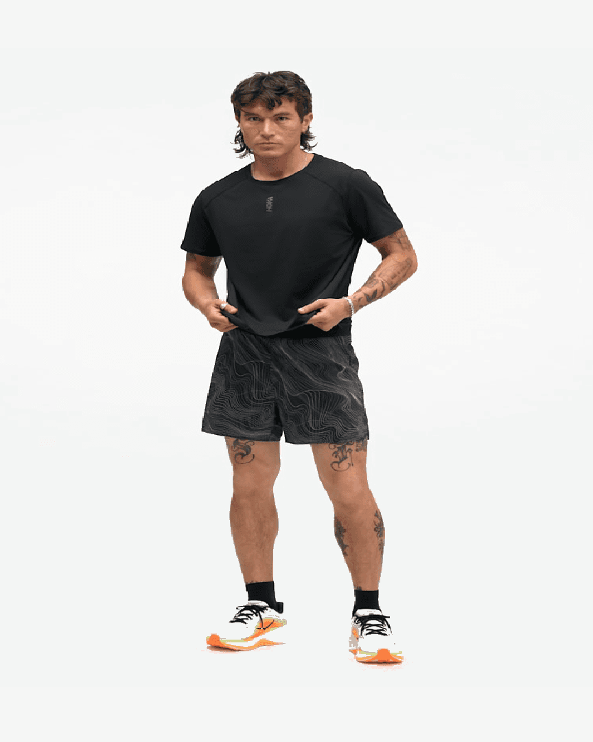 Hoka Haut À Manches Courtes Everyrun M - 1175853-BLK (2) au meilleur prix !