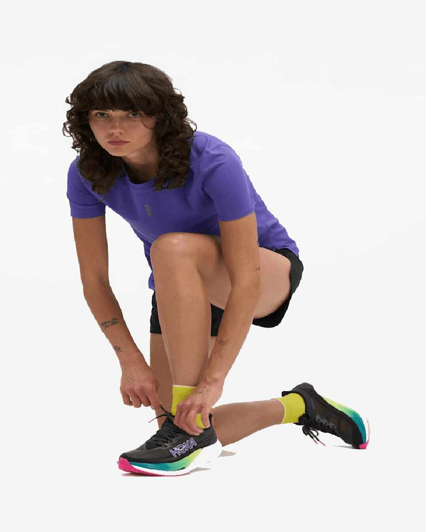 Hoka Haut À Manches Courtes Everyrun W - 1175856-CPRPL (3) au meilleur prix !