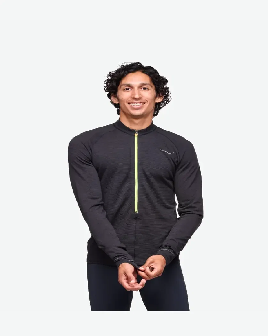 hoka haut à manches longues basezip Homme