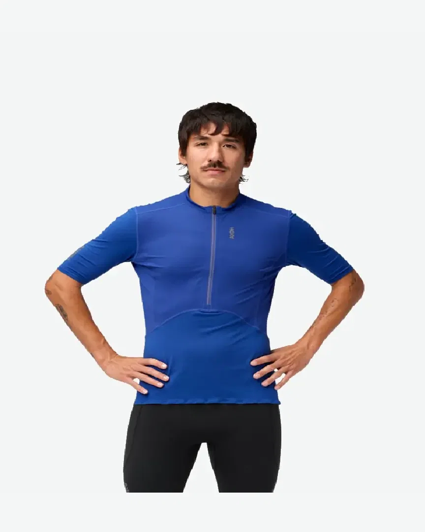 hoka haut avec fermeture éclair à manches courtes skybreeze Homme