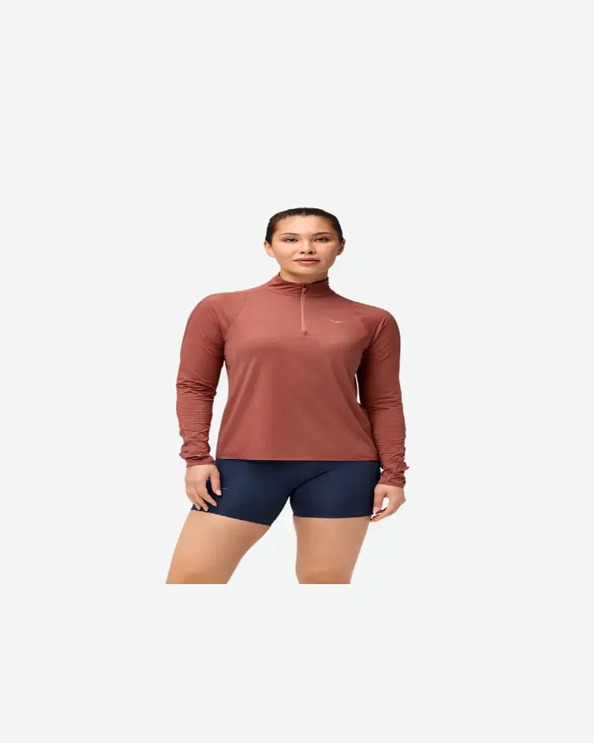 Hoka One One Haut à col zippé GlideTech Femme