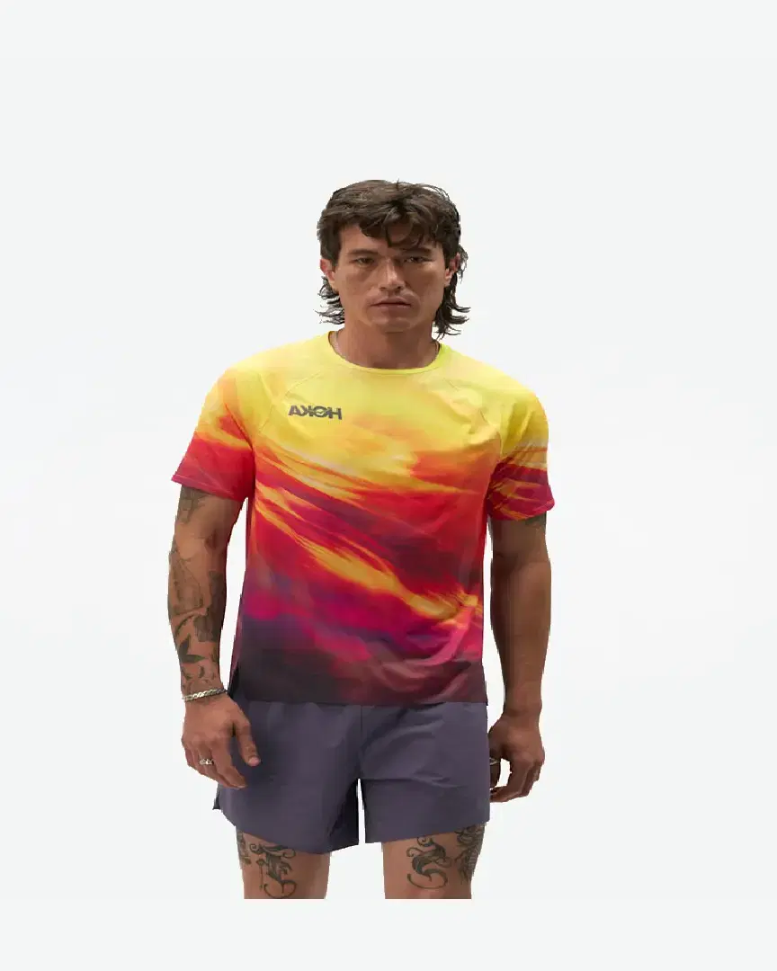 Hoka T-Shirt À Manches Courtes Race Day M - 1182018-HSP (0) au meilleur prix !