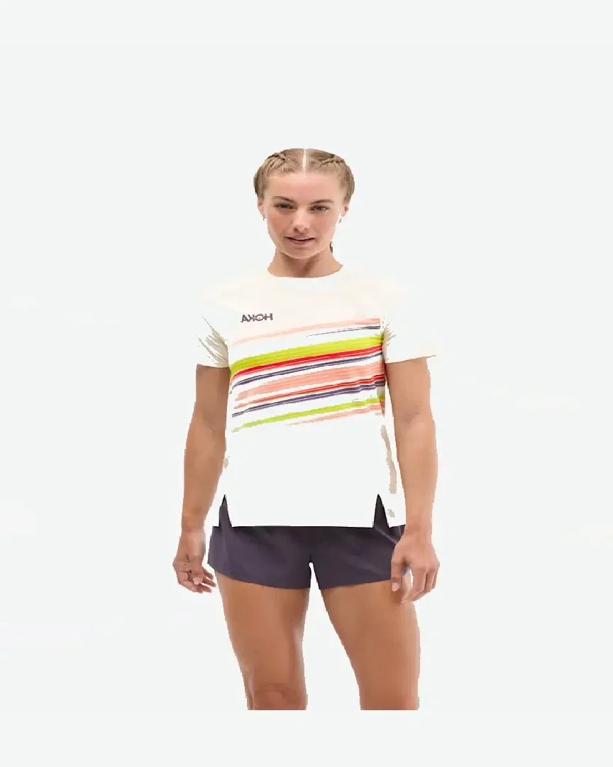 hoka t-shirt à manches courtes race day Femme