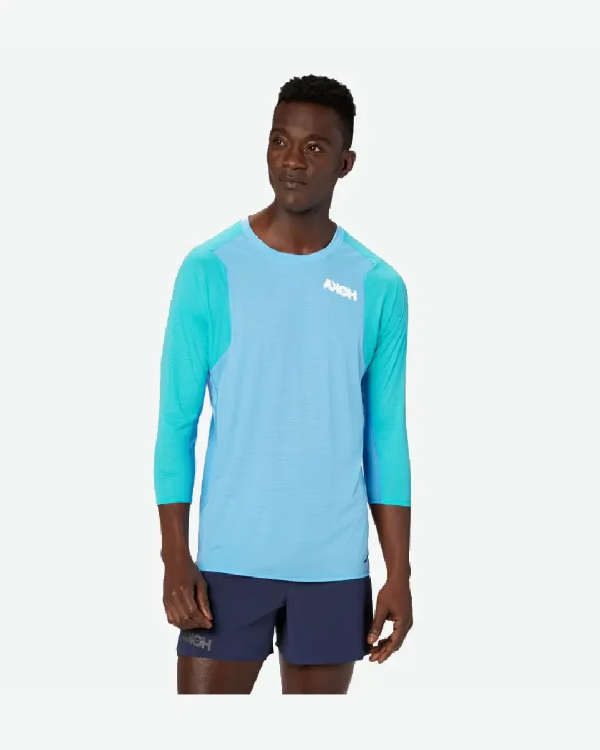 hoka t-shirt à manches trois-quarts glide Homme