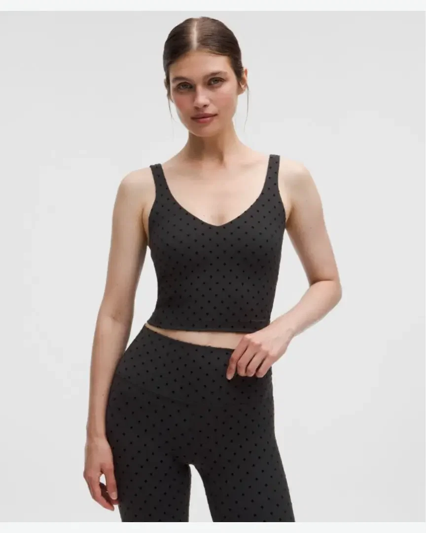 Lululemon align tank top light support, a/b cup flocked Femme