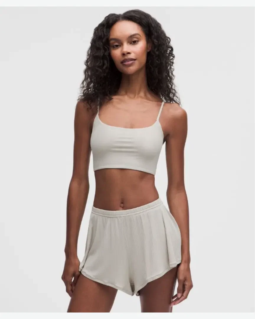 Lululemon Bralette Longue Côtelée À Fines Bretelles Underease Bonnets A–C W