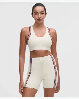 Lululemon brassière de yoga groove maintien léger, bonnets b/c finitions rayées Femme – 1/5
