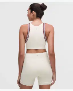 Lululemon brassière de yoga groove maintien léger, bonnets b/c finitions rayées Femme – 2/5