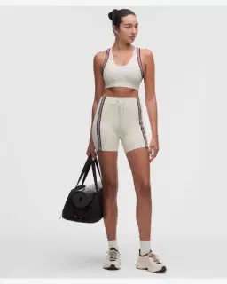Lululemon brassière de yoga groove maintien léger, bonnets b/c finitions rayées Femme – 3/5