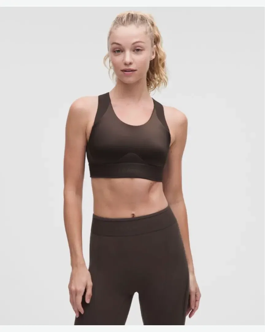 Lululemon Brassière Dos Nageur À Effet Brillant License To Train Maintien Moyen, Bonnets B/C W