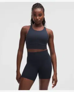 Lululemon brassière energy evolve longue à encolure haute maintien moyen, bonnets b-d Femme – 1/5