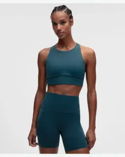 Lululemon brassière energy evolve longue à encolure haute maintien moyen, bonnets b-d Femme – 1/5