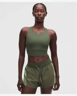 Lululemon brassière energy evolve longue à encolure haute maintien moyen, bonnets b-d Femme – 1/5