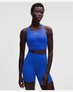 Lululemon brassière energy evolve longue à encolure haute maintien moyen, bonnets b-d Femme – 1/5
