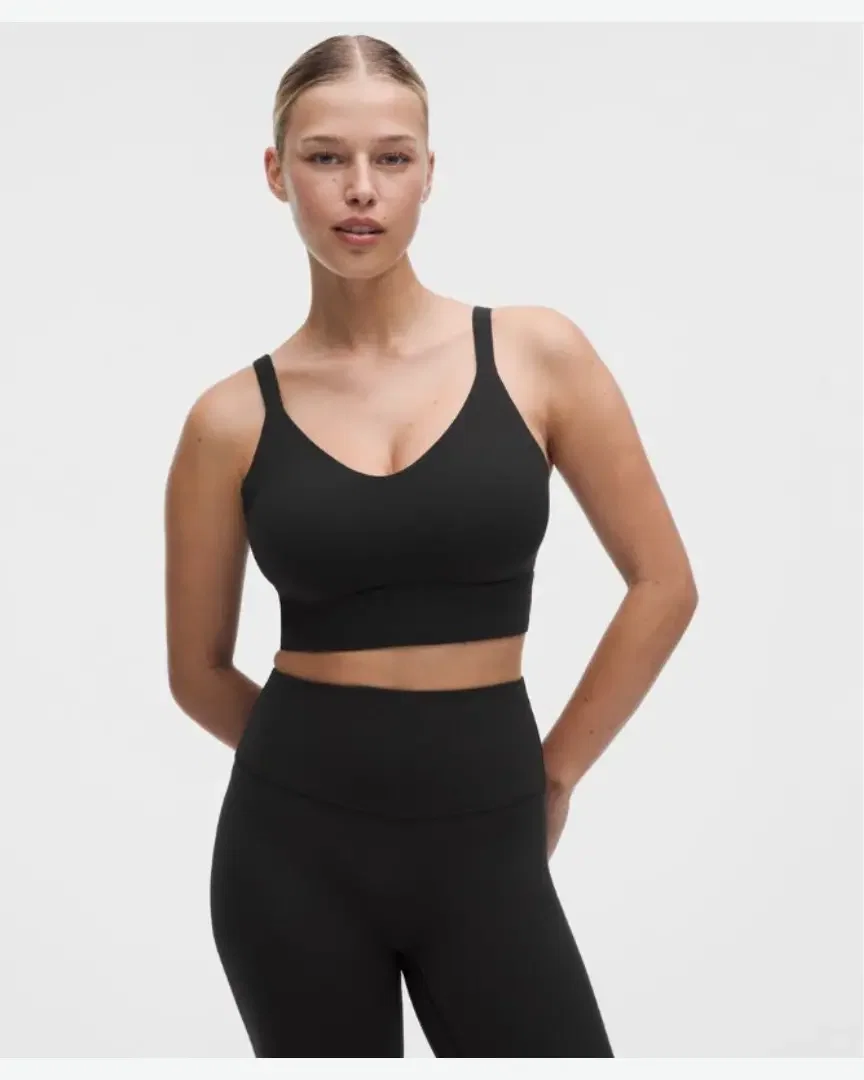 Lululemon Brassière Focuser À Encolure Dégagée Maintien Léger, Bonnets Ddd-G W