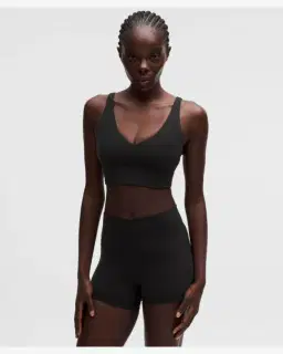 Lululemon brassière focuser à encolure en v maintien léger, bonnets c/d Femme – 1/5