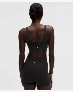 Lululemon brassière focuser à encolure en v maintien léger, bonnets c/d Femme – 2/5