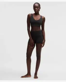Lululemon brassière focuser à encolure en v maintien léger, bonnets c/d Femme – 3/5