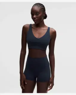 Lululemon brassière focuser à encolure en v maintien léger, bonnets c/d Femme – 1/5
