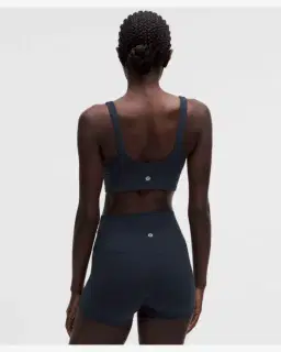 Lululemon brassière focuser à encolure en v maintien léger, bonnets c/d Femme – 2/5