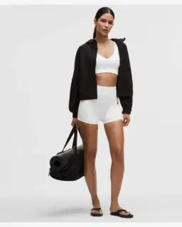 Lululemon brassière focuser à encolure en v maintien léger, bonnets c/d Femme – 3/5
