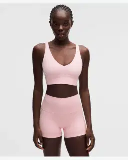 Lululemon brassière focuser à encolure en v maintien léger, bonnets c/d Femme – 1/5