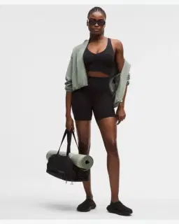 Lululemon brassière focuser à encolure en v maintien léger, bonnets c/d Femme – 3/5