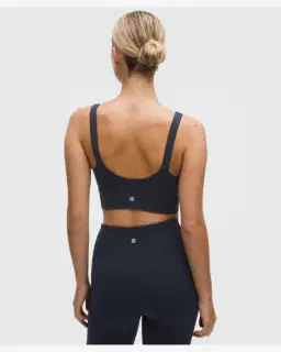 Lululemon brassière focuser à encolure en v maintien léger, bonnets c/d Femme – 2/5