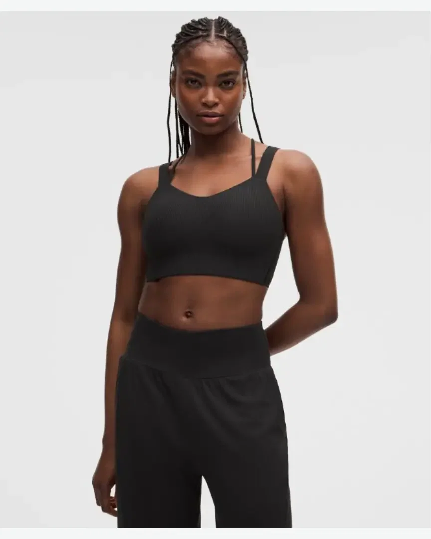 Lululemon Brassière Longue E Like A Cloud Maintien Léger, Bonnets D/Dd W