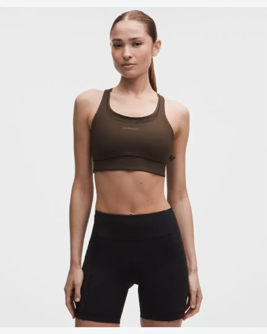 Lululemon Brassière Longue Energy Avec Rangement Evolve Maintien Moyen, Bonnets B/C W