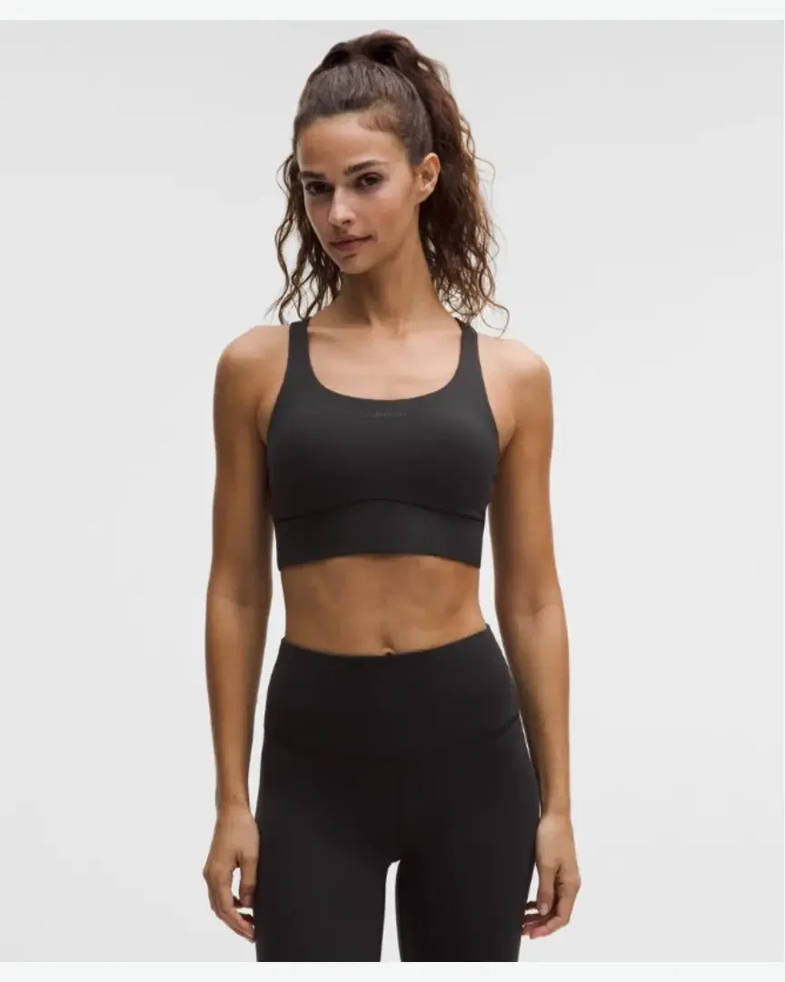 Lululemon Brassière Longue Energy Maintien Moyen, Bonnets B-D Evolve Logo W