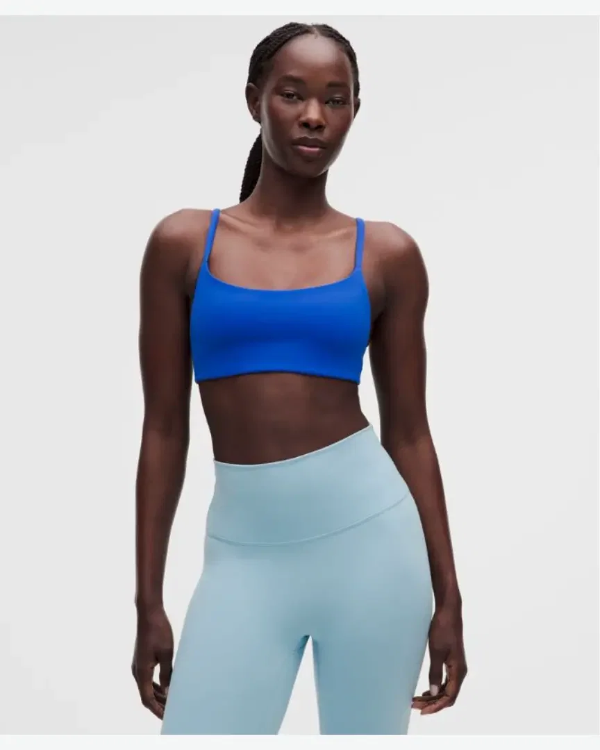 Lululemon brassière wunder train dos nageur à fines bretelles maintien léger, bonnets a b Femme