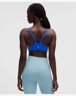 Lululemon brassière wunder train dos nageur à fines bretelles maintien léger, bonnets a b Femme – 2/5