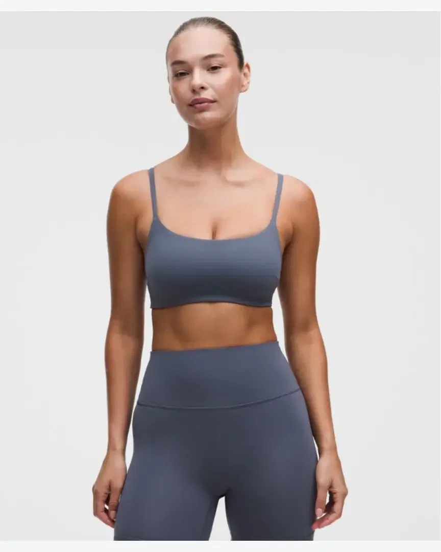 Lululemon brassière wunder train dos nageur à fines bretelles maintien léger, bonnets a b Femme
