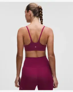 Lululemon brassière wunder train dos nageur à fines bretelles maintien léger, bonnets a b Femme – 2/5