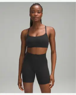 Lululemon brassière wunder train dos nageur à fines bretelles maintien léger, bonnets a b Femme – 1/5