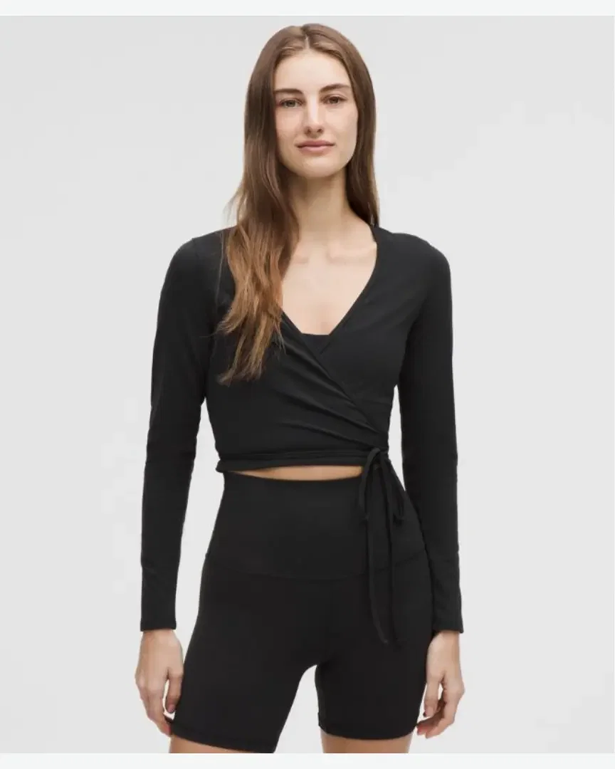 Lululemon Cache-Cœur Court À Manches Longues En Nulu W
