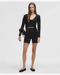 Lululemon cache-cœur court à manches longues en nulu Femme – 2/5