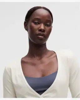 Lululemon cache-cœur court à manches longues en nulu Femme – 4/5