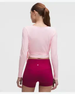 Lululemon cache-cœur court à manches longues en nulu Femme – 3/5