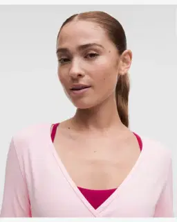 Lululemon cache-cœur court à manches longues en nulu Femme – 4/5
