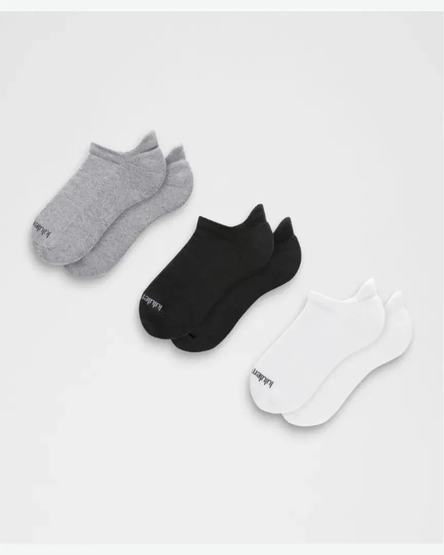 Lululemon chaussettes à languette daily essential unisexe lot de 3 Homme