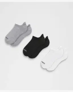 Lululemon chaussettes à languette daily essential unisexe lot de 3 Homme – 1/4